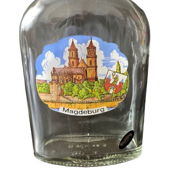 Vintage Magdeburg Bockling Flask Bottle Classic German Design W/Bonus RARE HTF - Picture 3 of 16